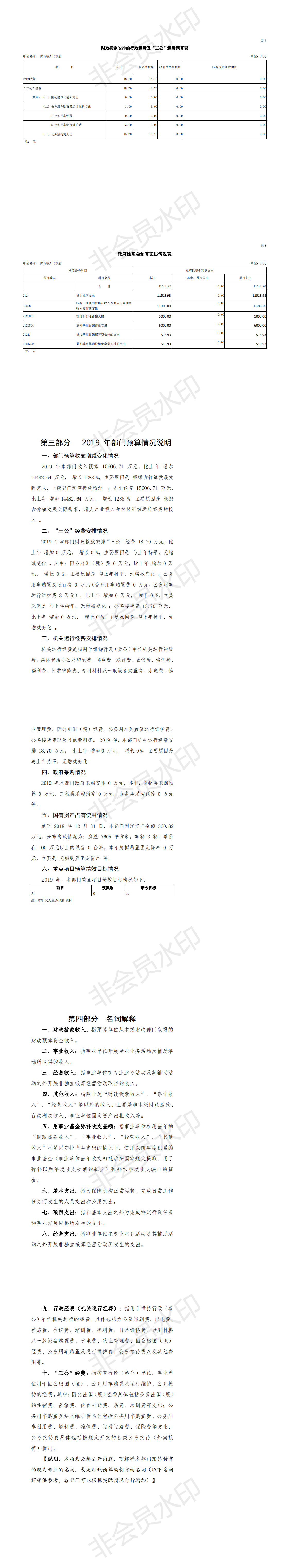 2019年古竹镇人民政府预算公开报告_1.png