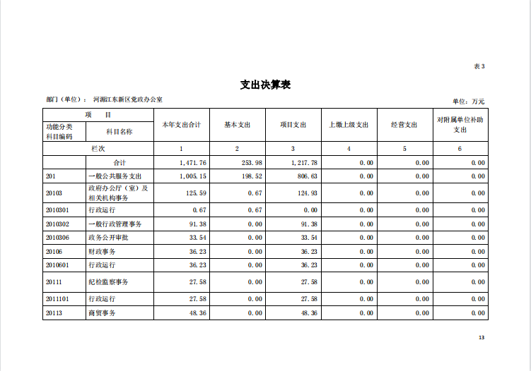 2020年河源江东新区党政办公室部门决算—13.png